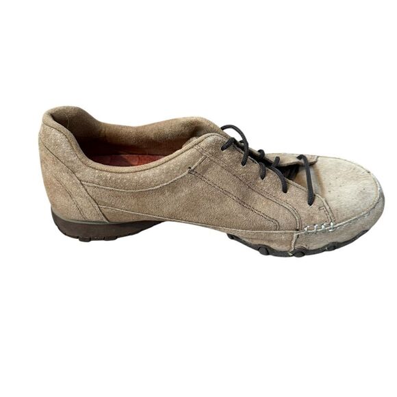 Skechers Shoes Womens 8.5 Relaxed Fit Bikers Curbed Sneakers 49336 Brown Suede - Picture 2 of 11